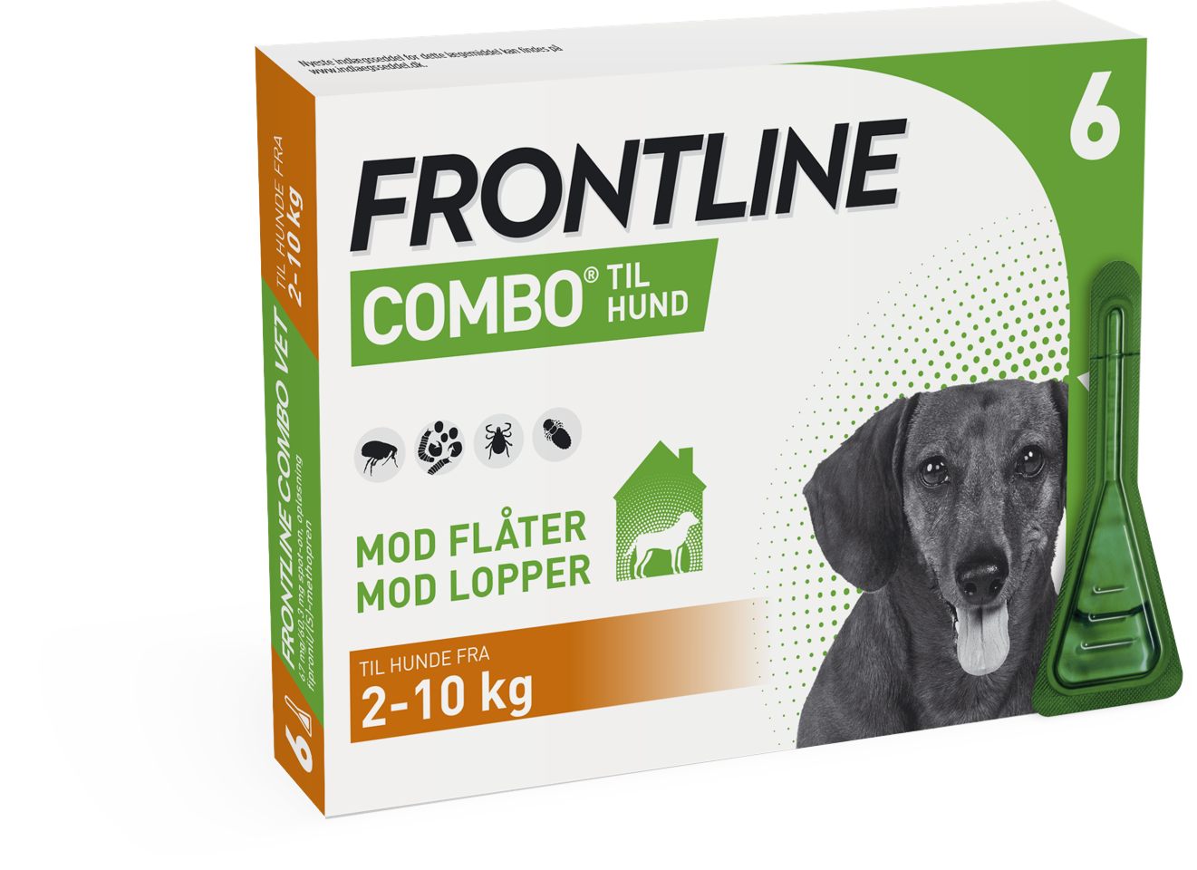 Frontline - Combo 6x0,67ml til hund 2-10 kg