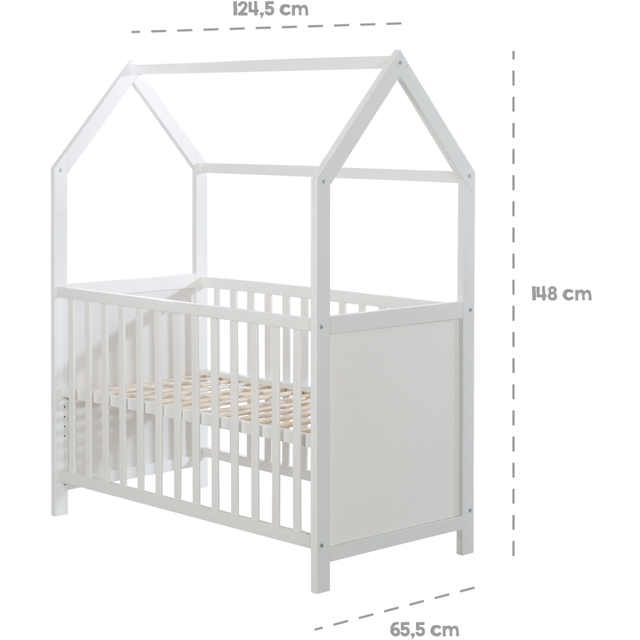 roba Hausbett 60 x 120 cm weiß