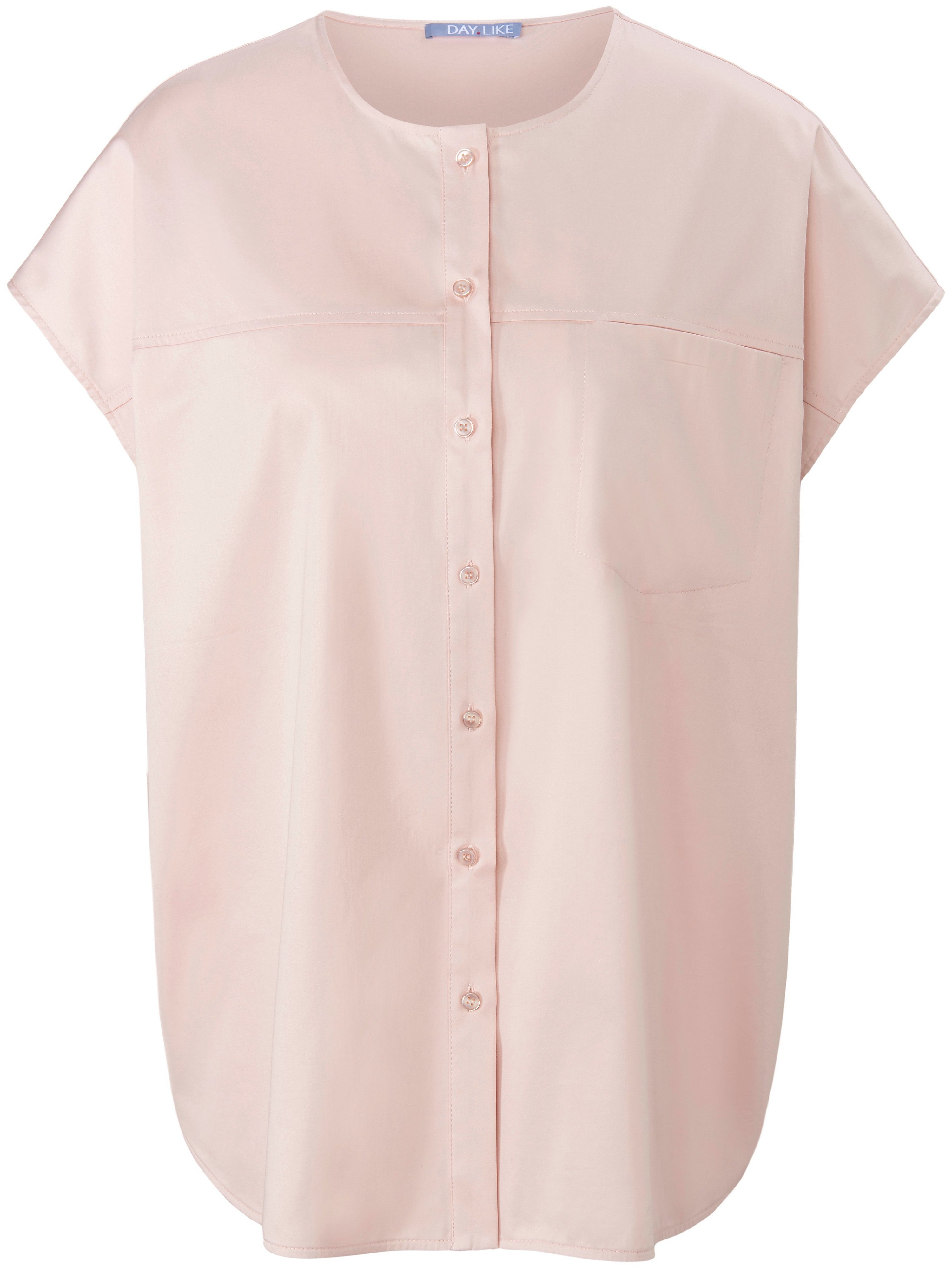 Long-Bluse mit überschnittener Schulter