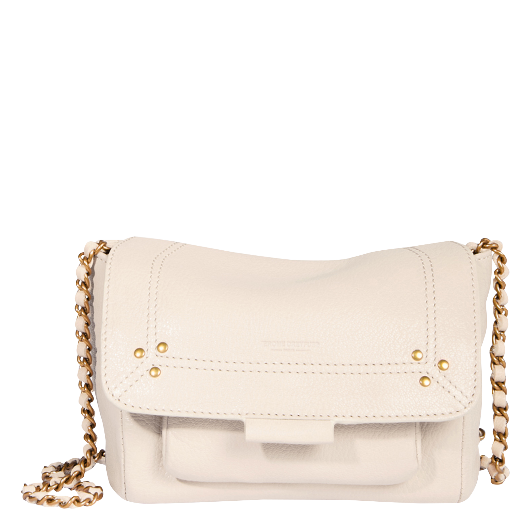 LULU S - Mini sac bandoulière en cuir| Beige