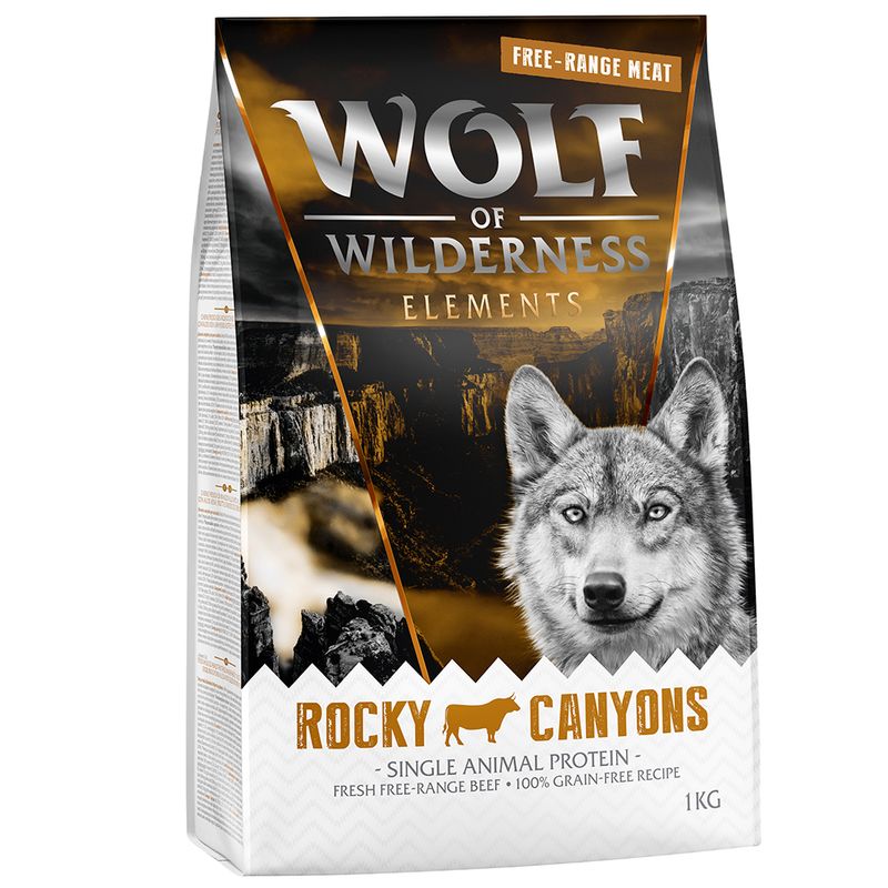 Wolf of Wilderness Rocky Canyons bœuf élevé en liberté - sans céréales
