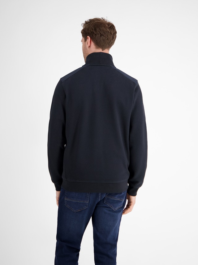 LERROS Sweatjacke »LERROS Herren Sweatjacke in sportiver Struktur«