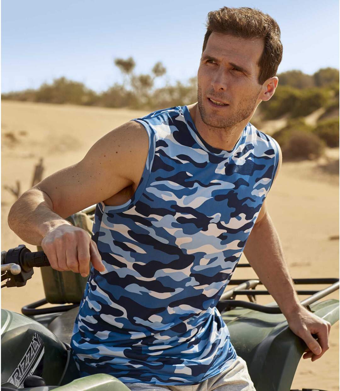 Lot de 2 Débardeurs Imprimés Camouflage
