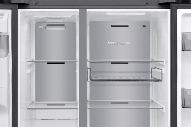 Samsung side-by-side RS90F64EDFEF (sort rustfrit stål)