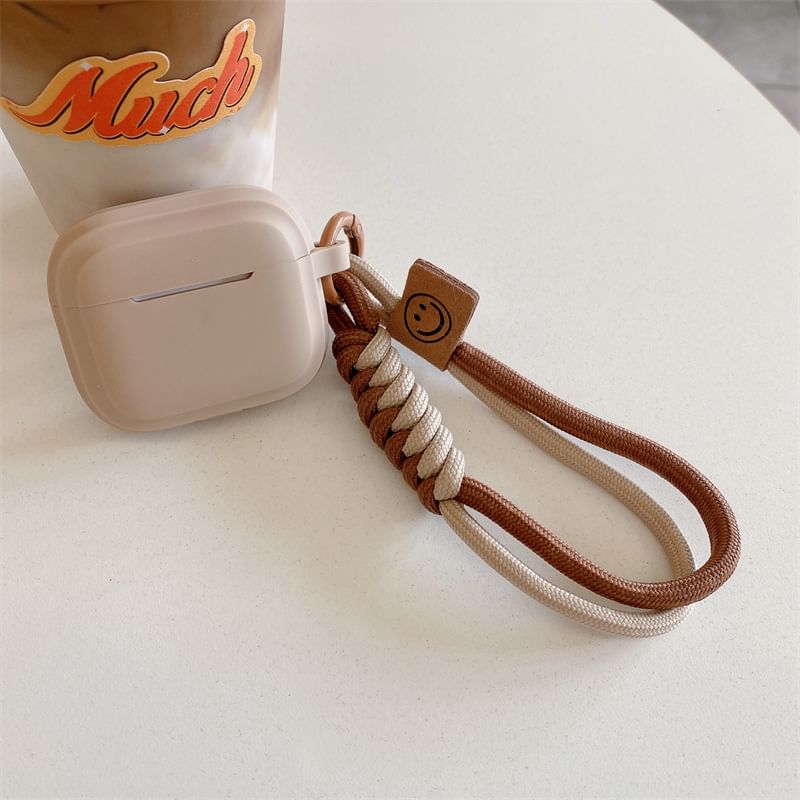 VanDi - Eenvoudige Smiley Strap AirPods / Pro oortelefoonhoesje