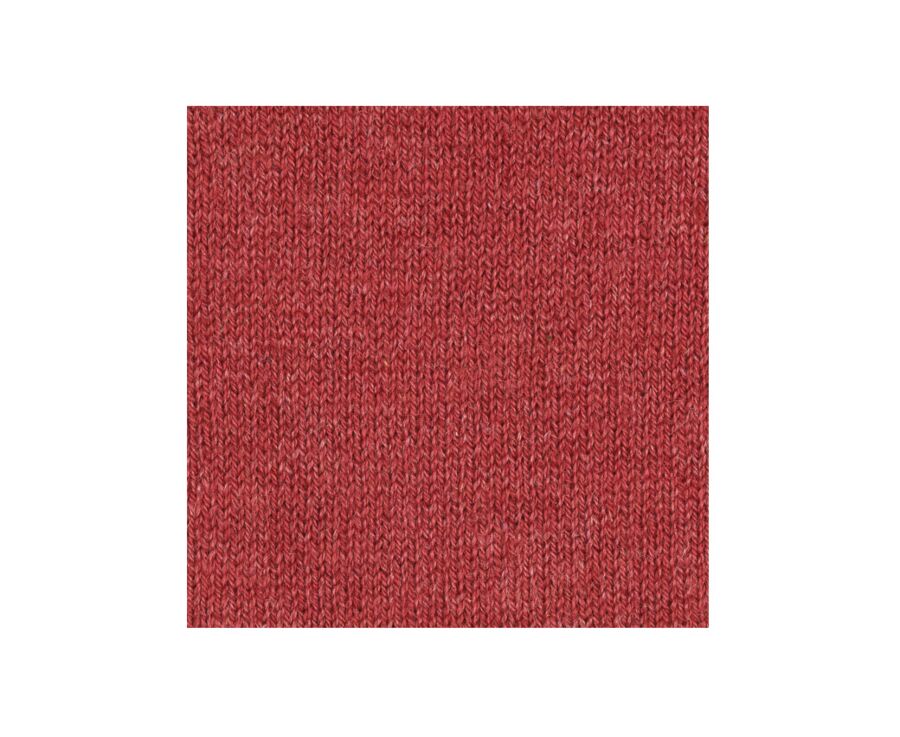 Chaussettes homme fines coton Rouge Chiné