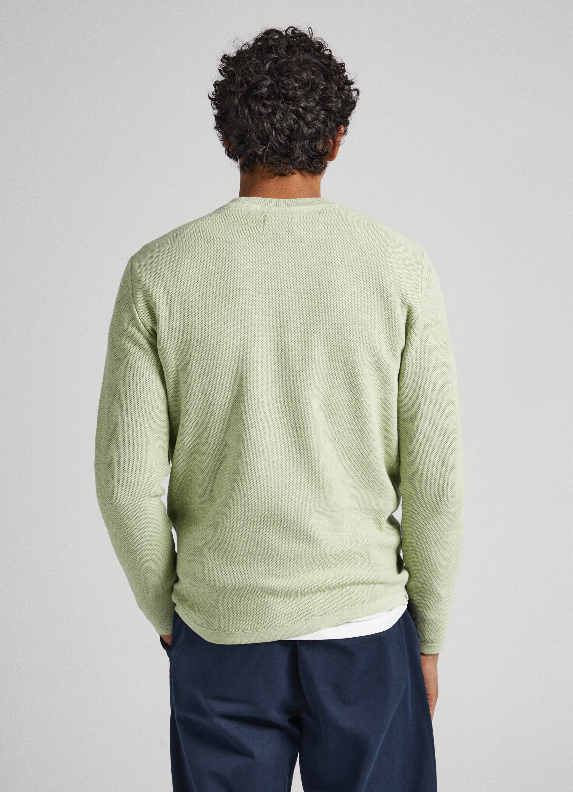 JERSEY LOGO ESTAMPADO - coriander green