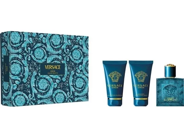 Set Versace Eros Edt 50ml   Shower Gel 50ml   After Shave Balm 50ml