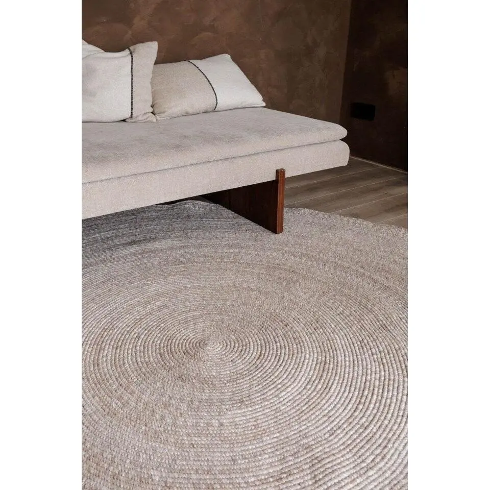 Interieur05 rond vloerkleed Gapo beige - 250 x 250 cm