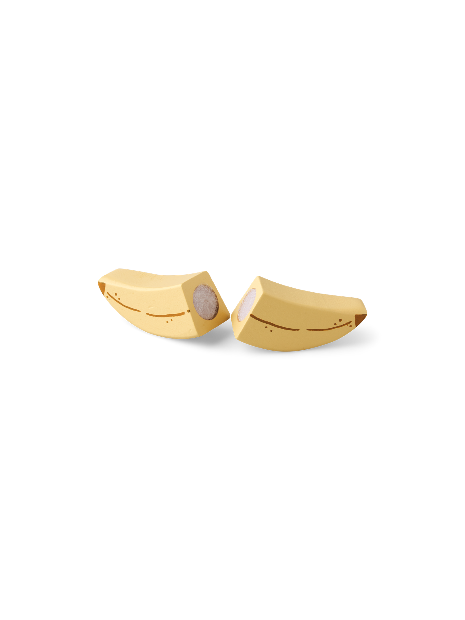 Legetøjsbanan i træ | Poppeltræ. 12 x 2,5 cm. | Lemon, Brown