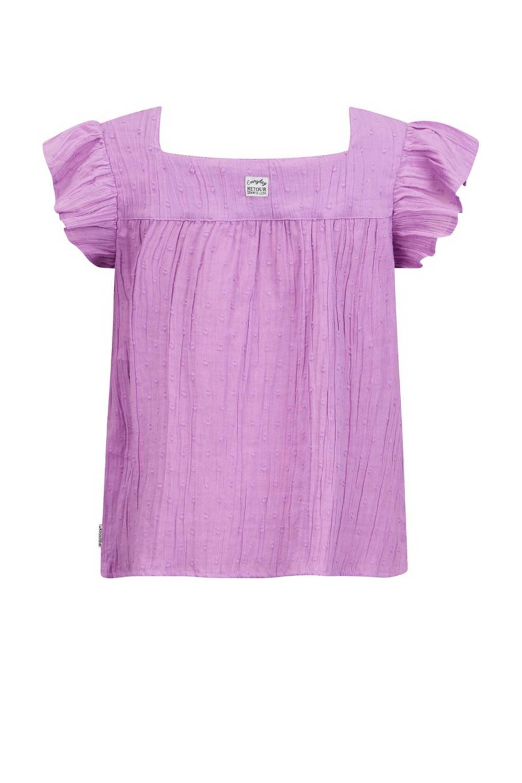 Retour Jeans top Isla met textuur lila