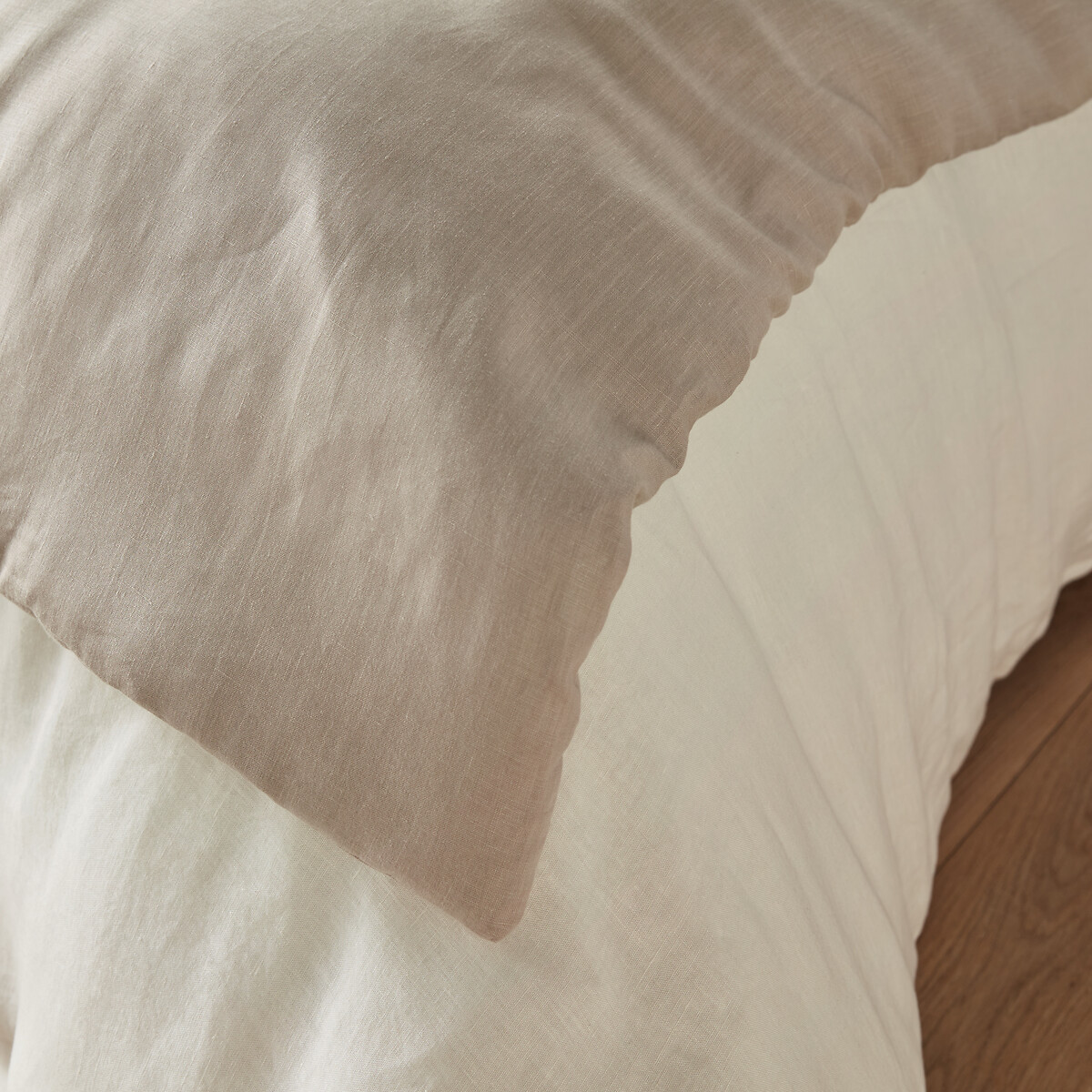 LA REDOUTE INTERIEURS<br>Edredão acolchoado em linho liso lavado, Abella