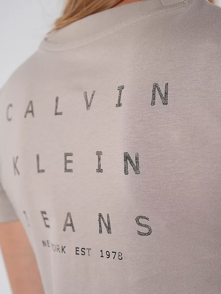 CALVIN KLEIN JEANS T-Shirt  beige