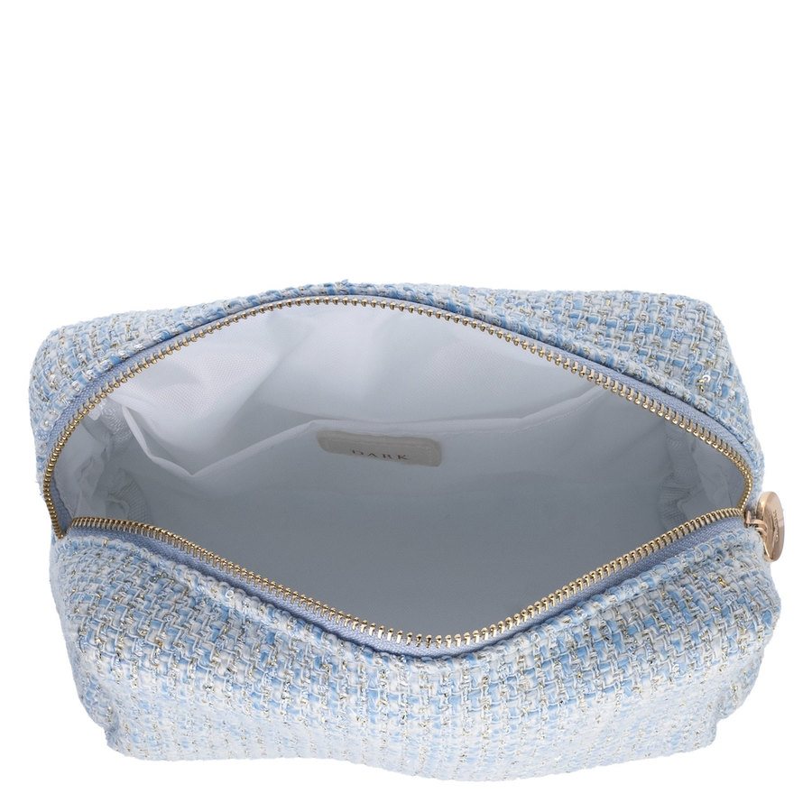 DARK Tweed Make-Up Pouch Small Light Blue
