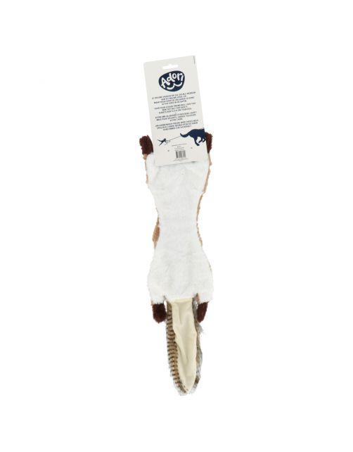 Adori Hondenspeelgoed Skinny Bever - Knuffel - 60 cm Bruin