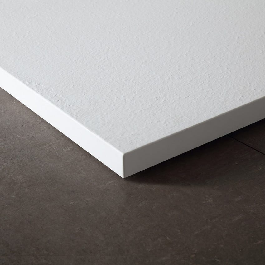 Moderne structuurdouchebak 70x90 cm in mat wit | Mart