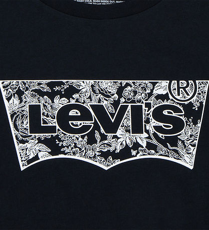 Levis T-shirt - Jet Black/Hvid m. Logo