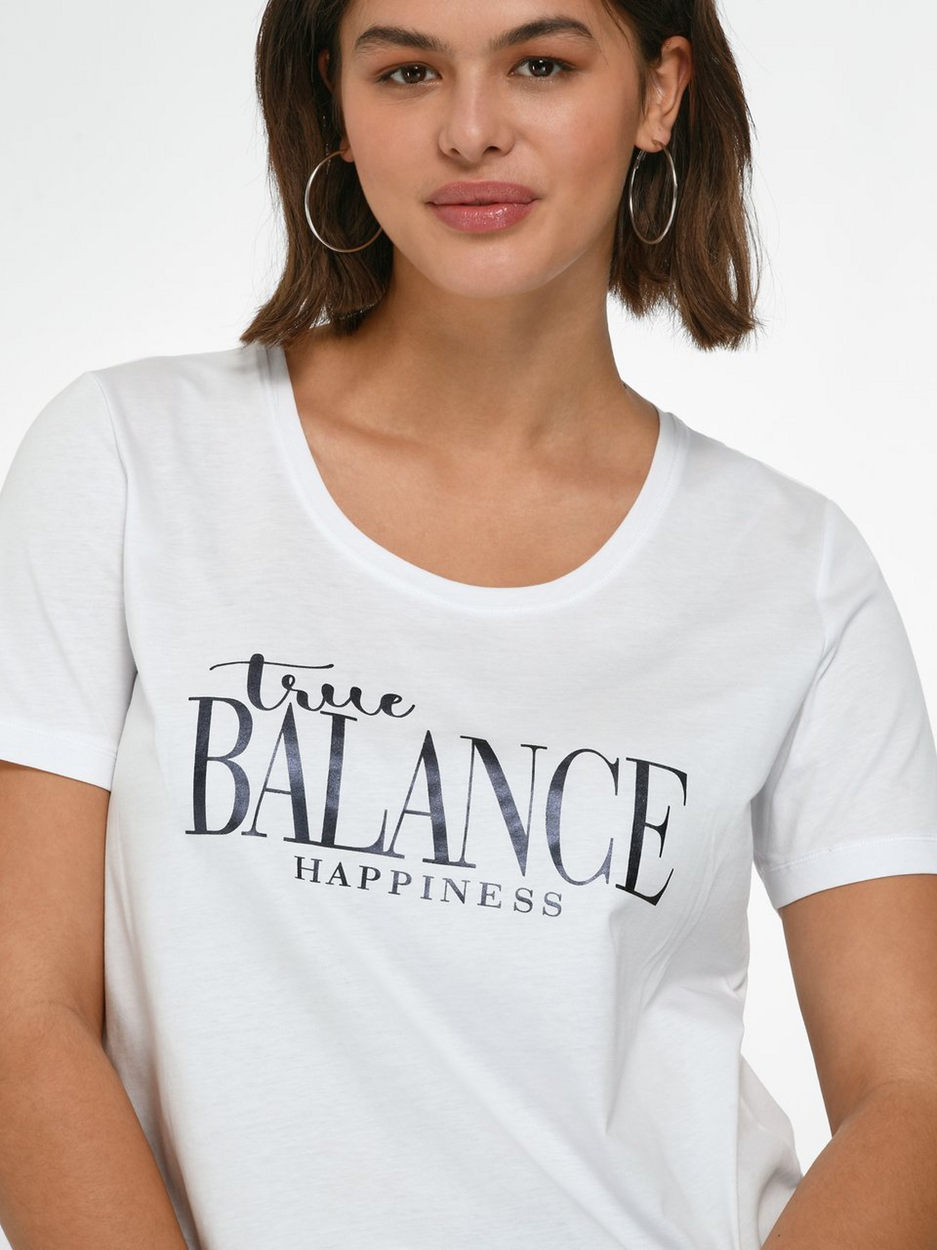 Rundhals-Shirt mit 1/2-Arm