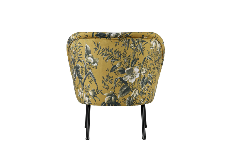 WOOOD Vogue fauteuil fluweel zwart