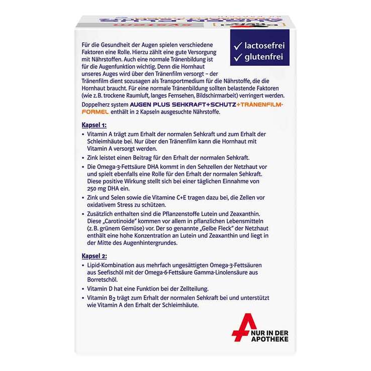 Doppelherz System Augen Plus Sehkraft +Schutz Kapseln, 60 St