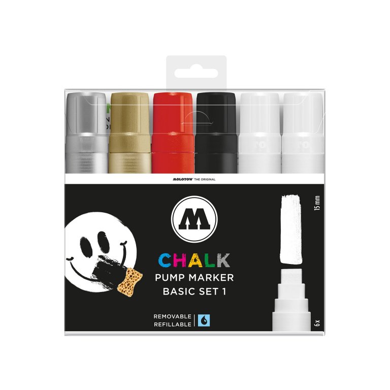 Molotow Chalk Marker 15 mm, 6er-Set