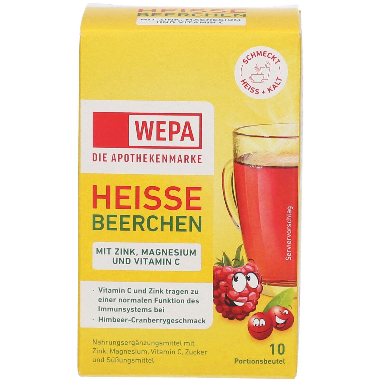 WEPA heiße Beerchen+Vit.C+Zink+Magnesium Pulver