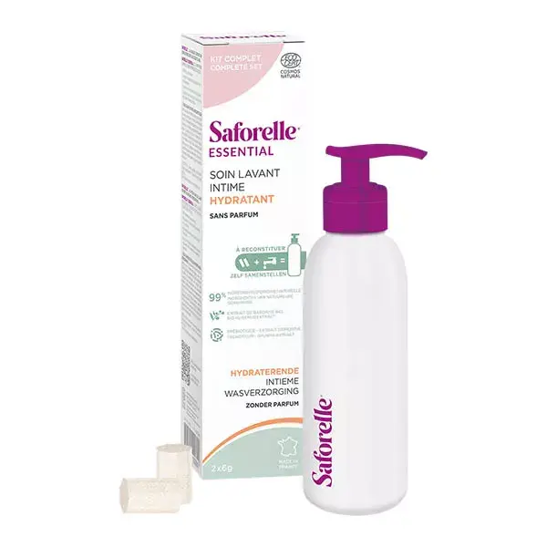 Saforelle® Essential - Sabonete Íntimo Hidratante Reconstituível - Kit Inicial