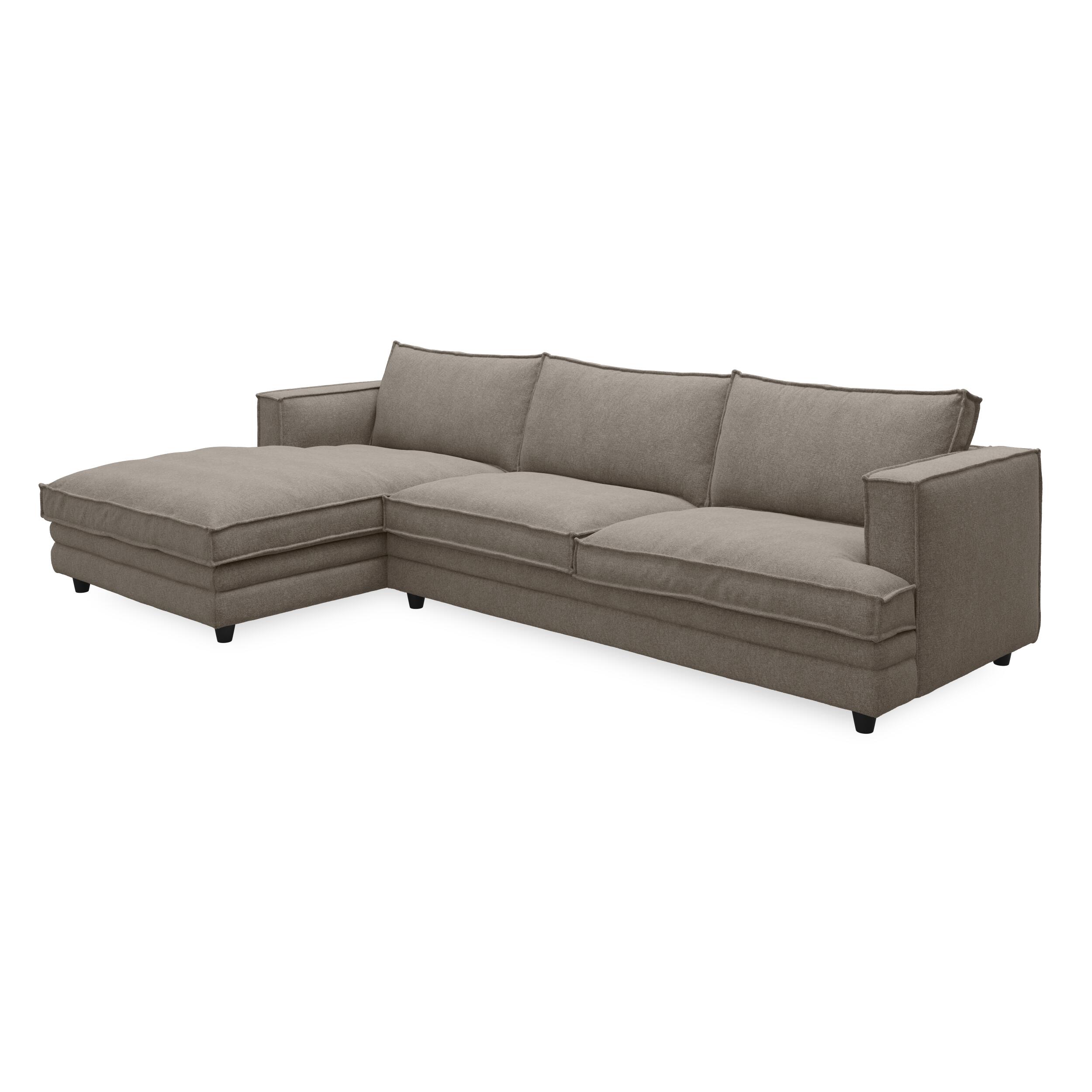 Agir venstrevendt sofa med chaiselong
