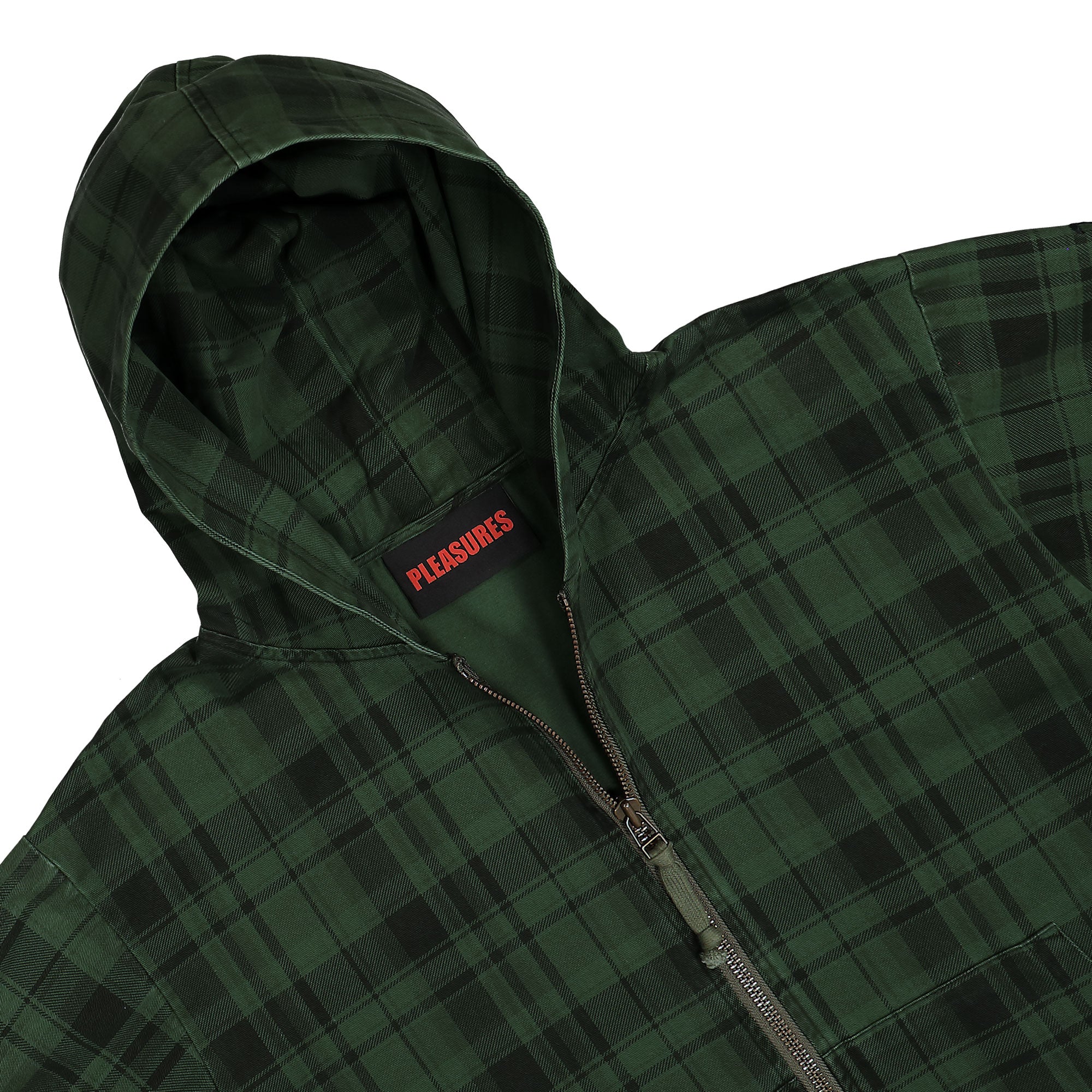 Pleasures<br>Dedicate Plaid Zip Poncho