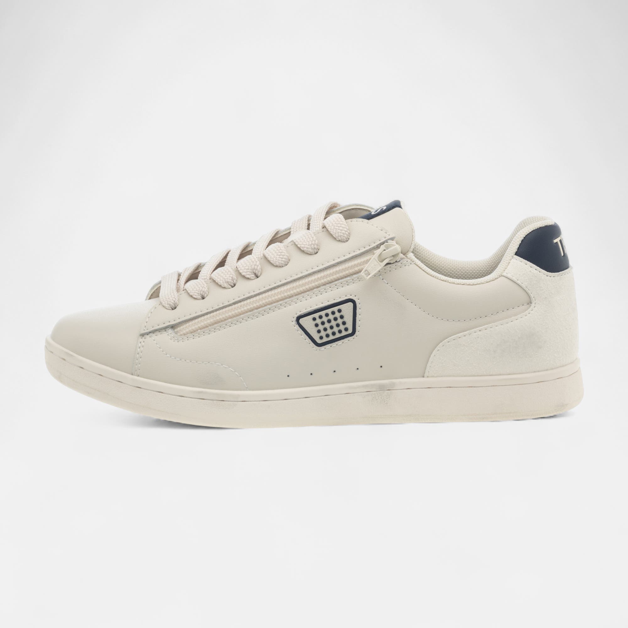 Baskets basses Homme en cuir ecru