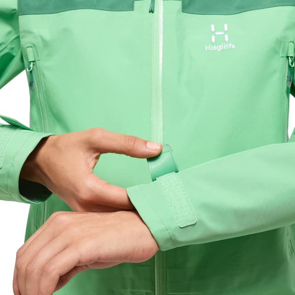 Veste ski de randonnée HAGLÖFS ROC FLASH GTX JACKET W MINT STONE/DK JELLY