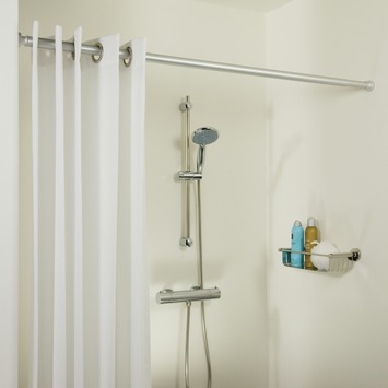 Sealskin Douchegordijnstang Seallux Verstelbaar Aluminium 125-220 cm