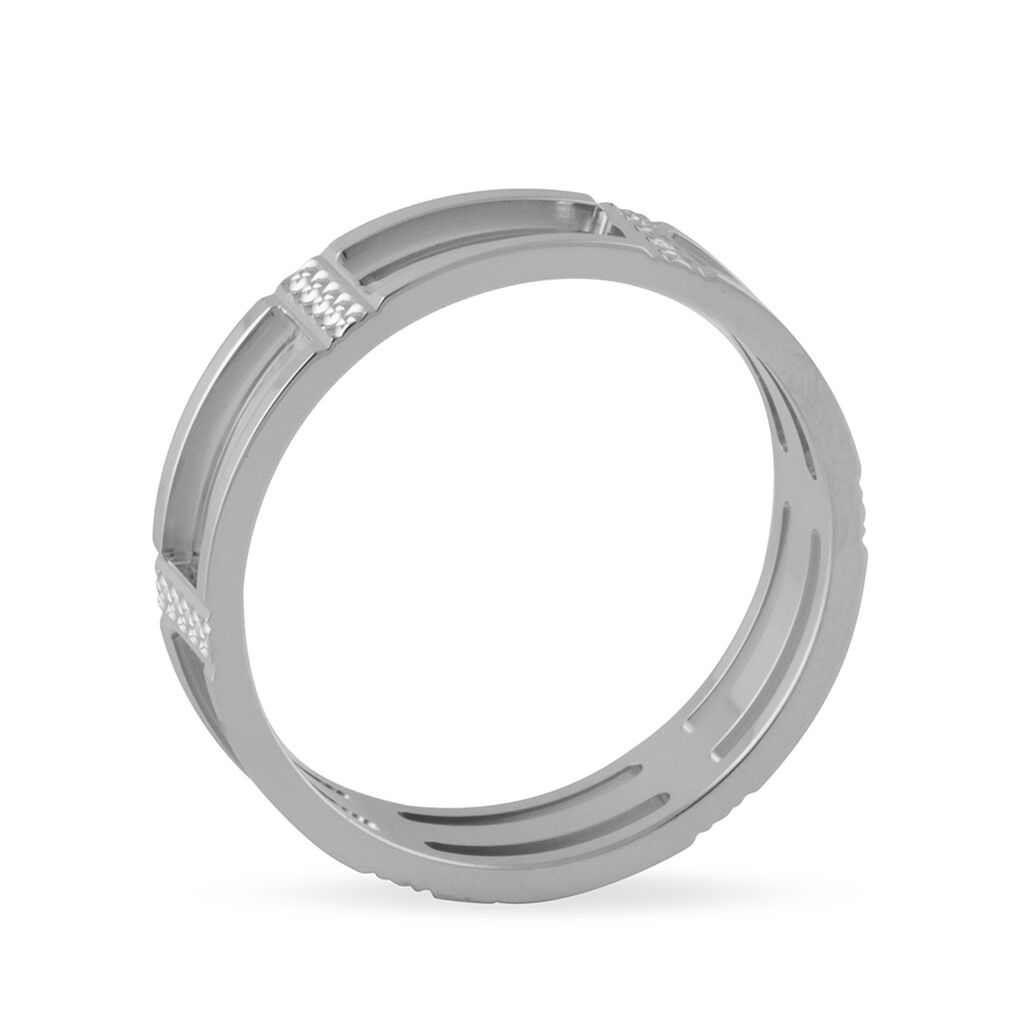 Alliance Luna Diamantee Ajouree Or Blanc