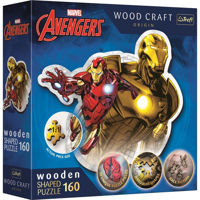 Marvel Avengers - Holz-Formpuzzle - Ironman - 160 Teile