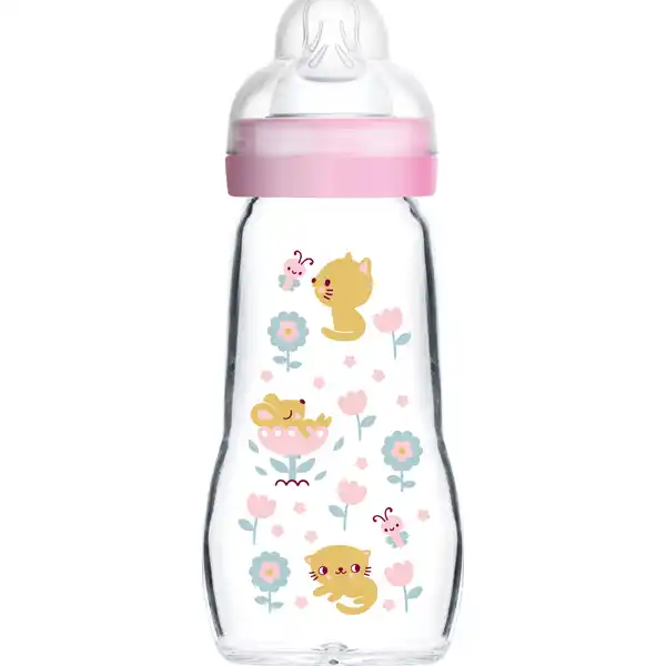 Feel Good Glass Bottle 260 ml 0+ Monate Katze & Maus