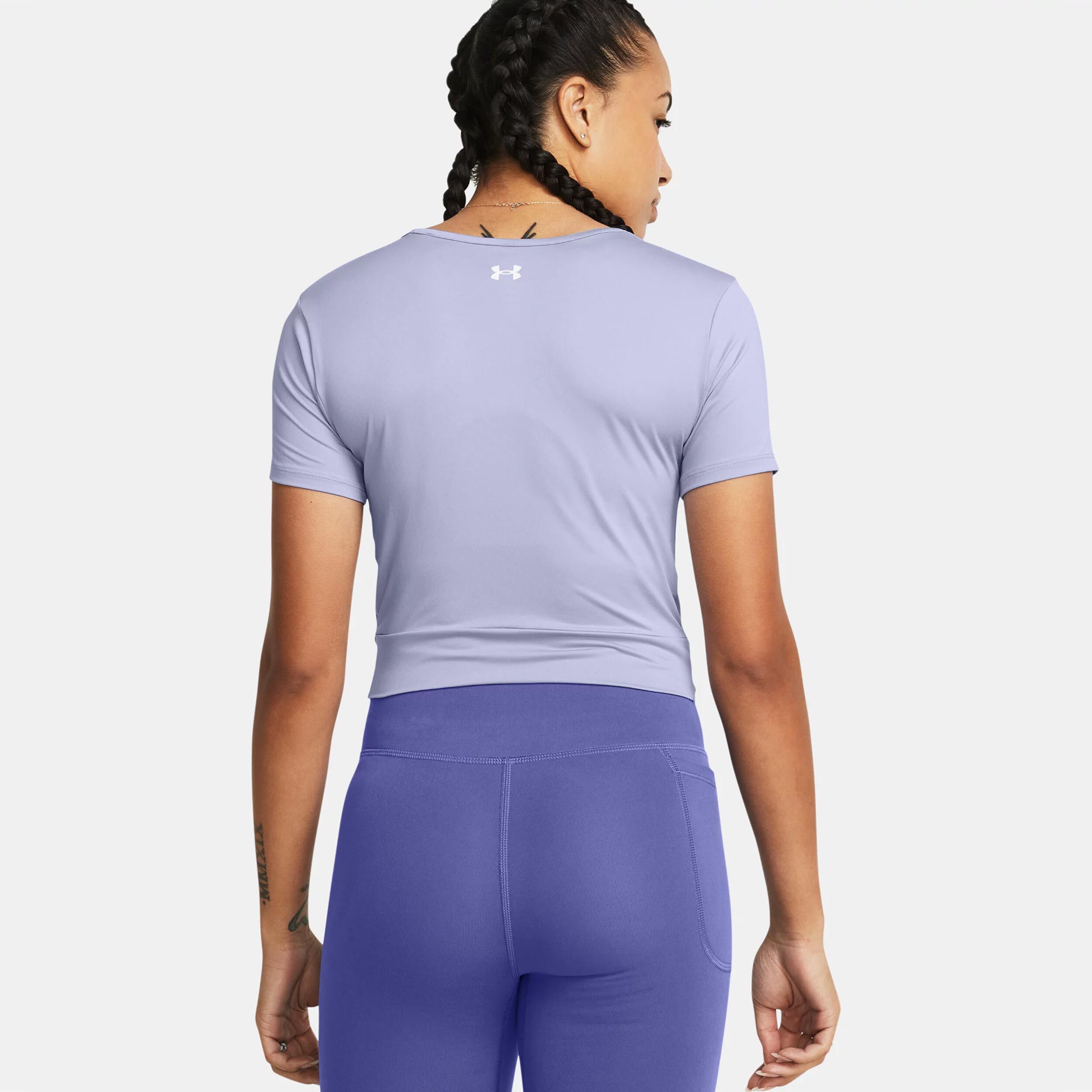 Under Armour Motion Crossover Crop T-shirt Femmes - Violet