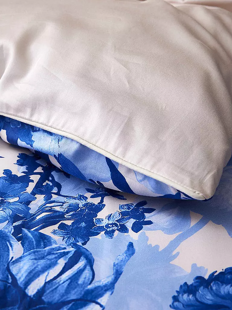 ESSENZA Satin Bettwäsche LEILA 70x90cm/140x200cm Vanilla hellblau