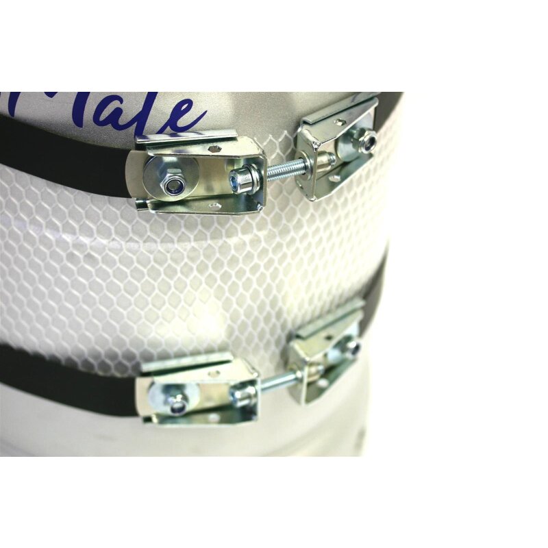 CAMPKO Gasflaschen Halter Set Edelstahl für Ø 300mm Gasflaschen inkl. 2x Spannband + 2x Spannschloss