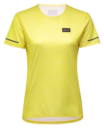 Maillot Manches Courtes Gore Wear Context Daily Femme Jaune Fluo