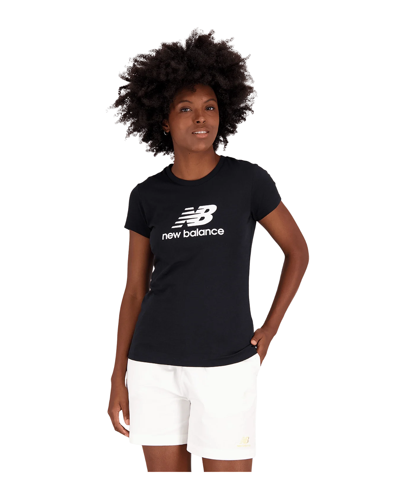 New Balance Essentials Logo T-Shirt Damen FBK