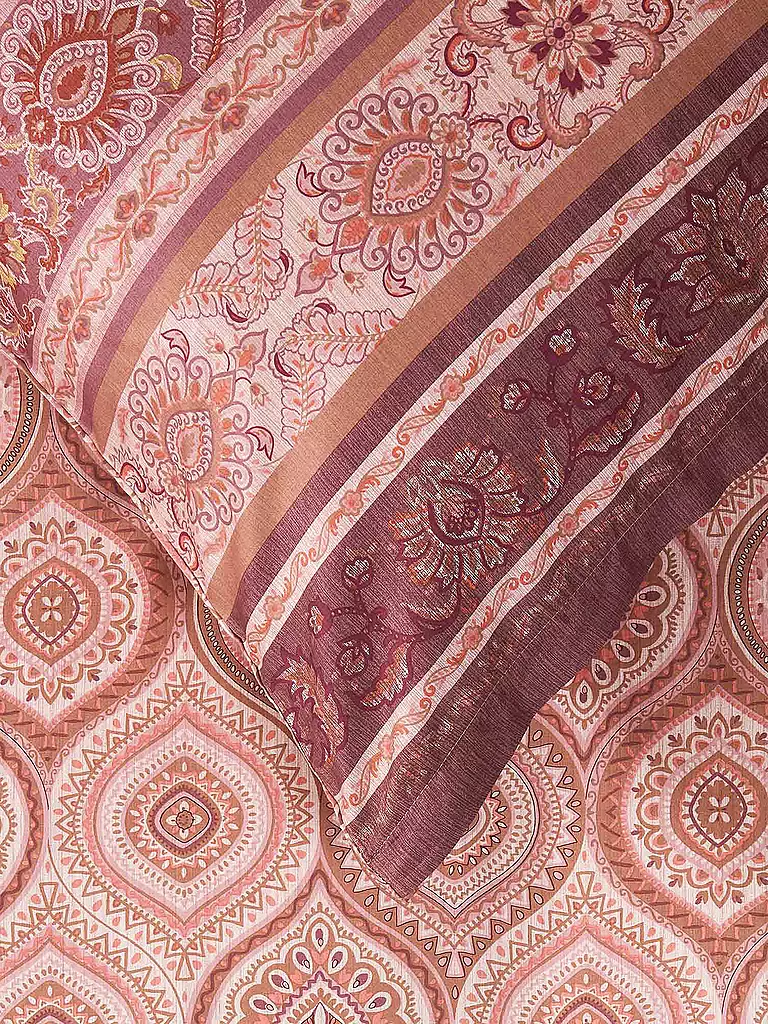 BASSETTI Satin Bettwäsche HANBURY 70x90cm/140x200cm Berry beere