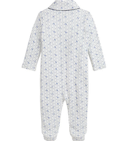 Polo Ralph Lauren Nachttag - Weiß/Blau Gestreift m. Tier