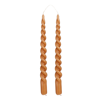 Twist dinerkaars donker bruin 2 stuks - h29xd2,2cm