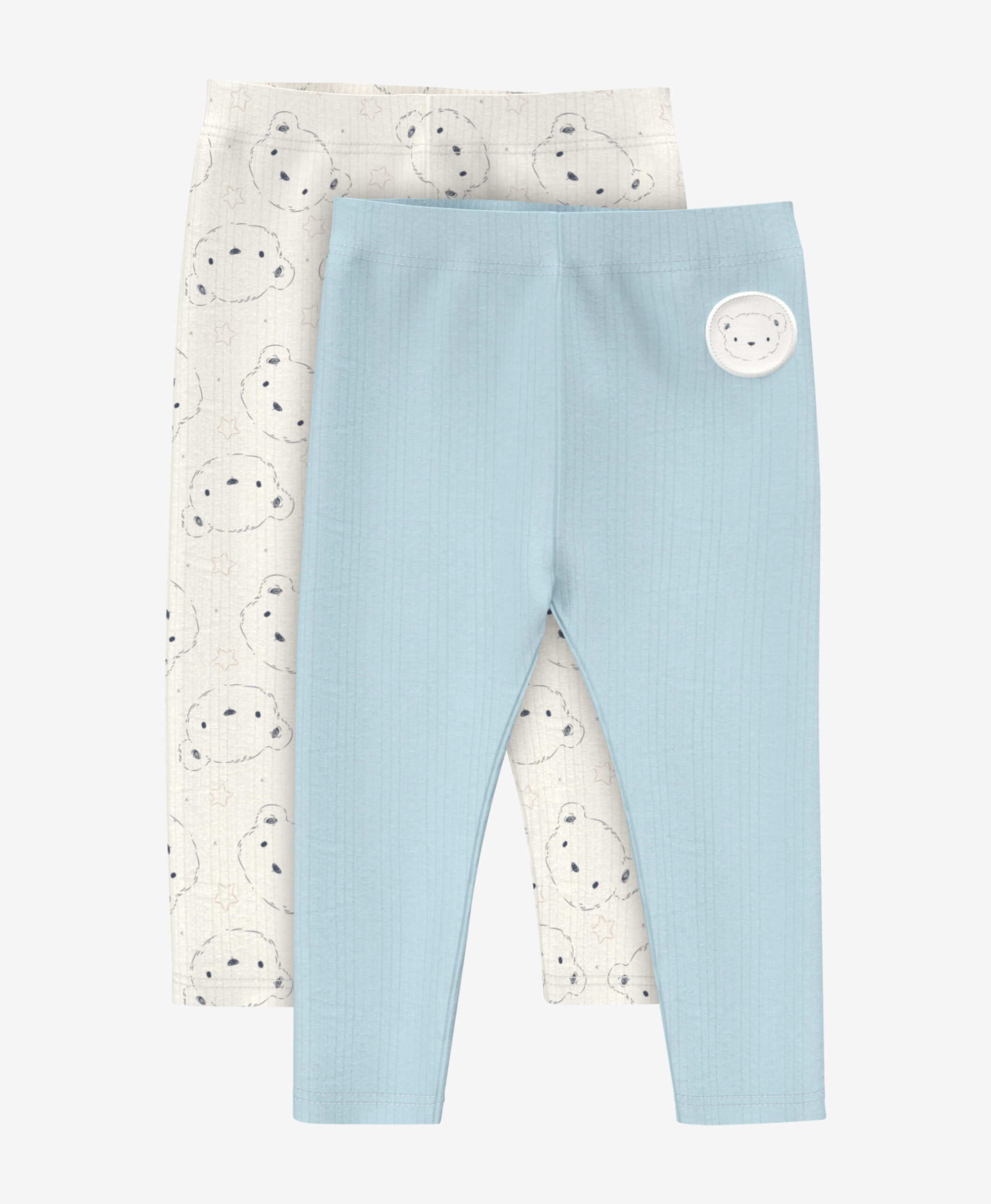 Leggings, 2er-Pack, 100% Baumwolle