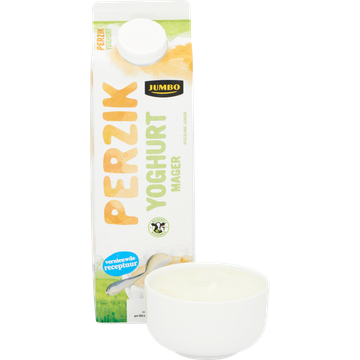 Jumbo Fris Fruitige Perzik Magere Yoghurt 0,1% Vet 1 L
