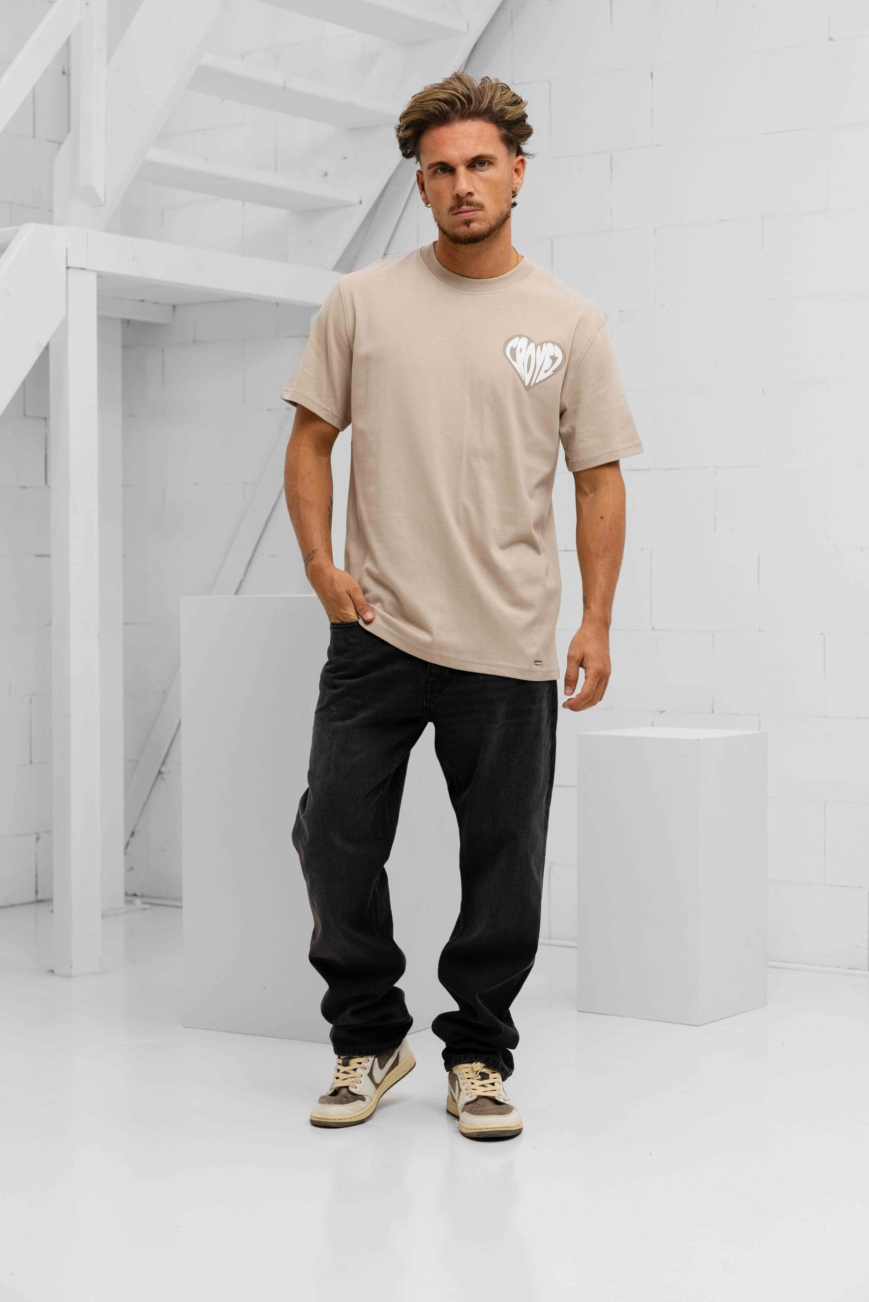 Pure Path The Eric Jeans W1558 Heren Donkergrijs