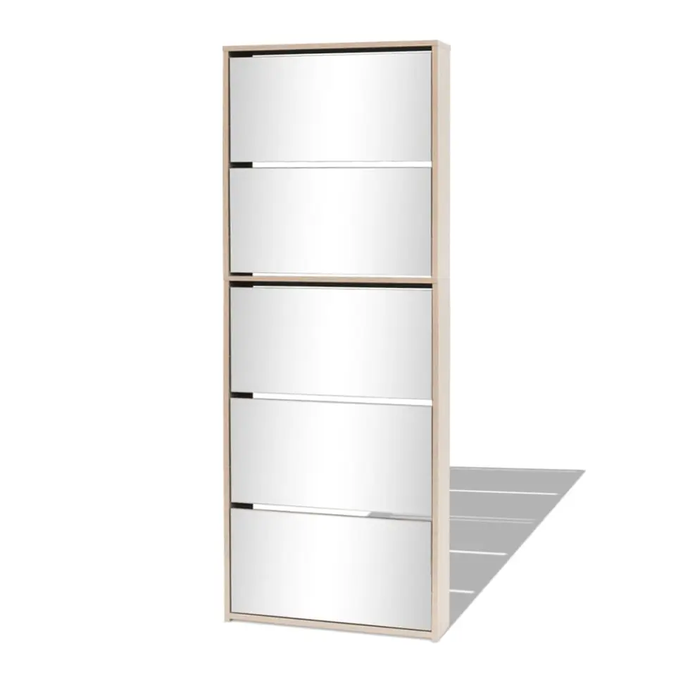vidaXL - Schoenenkast - Bruin - Bewerkt hout