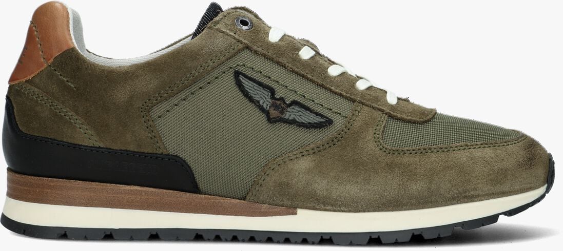 PME LEGEND groene pme legend lage sneakers lockplate