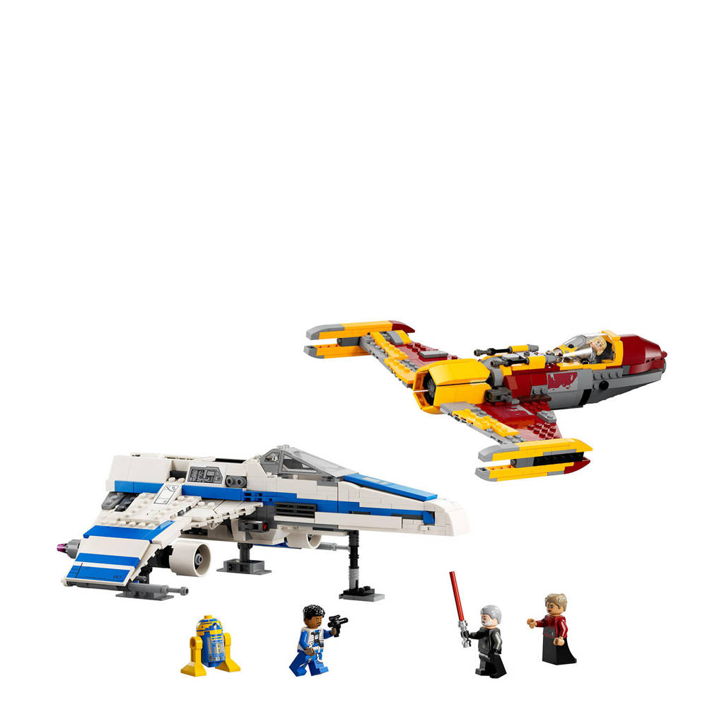 Geweldige LEGO SETNew Republic E-wing vs. Shin Hati's Starfighter Bouwbaar Ruimteschip Speelgoed 75364