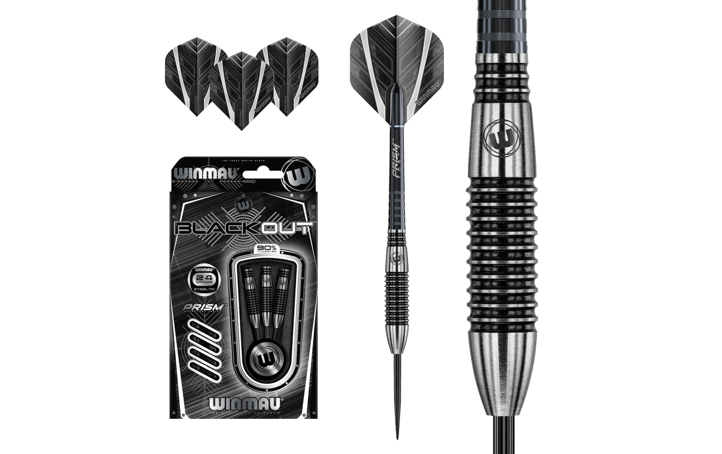 Winmau Dartpfeil »Steeldart Blackout 3 Stück«